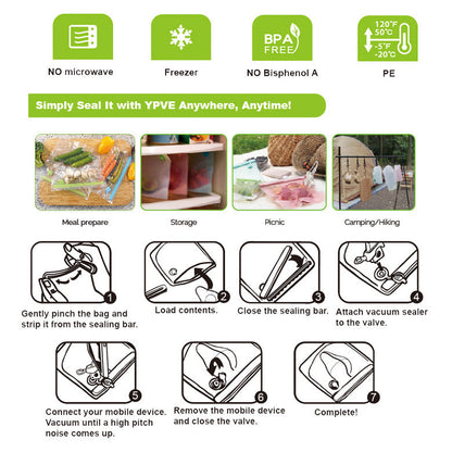 YPVE | Reusable Phone-Power Vacuum Sealer Start Kit_9