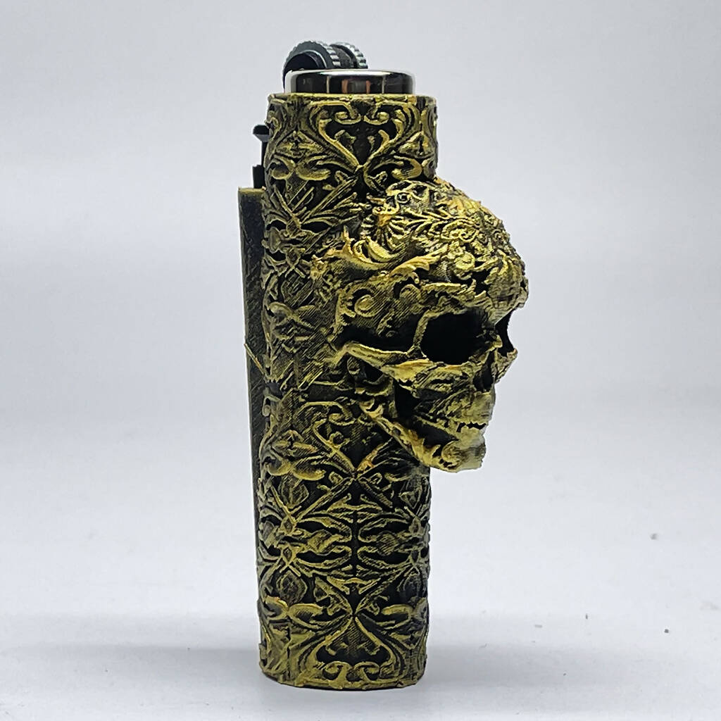 Unique Skull Case Cover for Mini Clipper Lighter_2