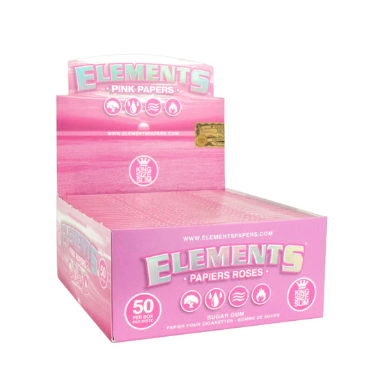 Elements Pink smoking Papers King Slim_0